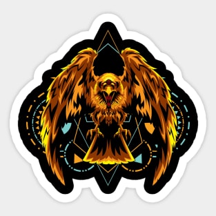 crow retro Sticker